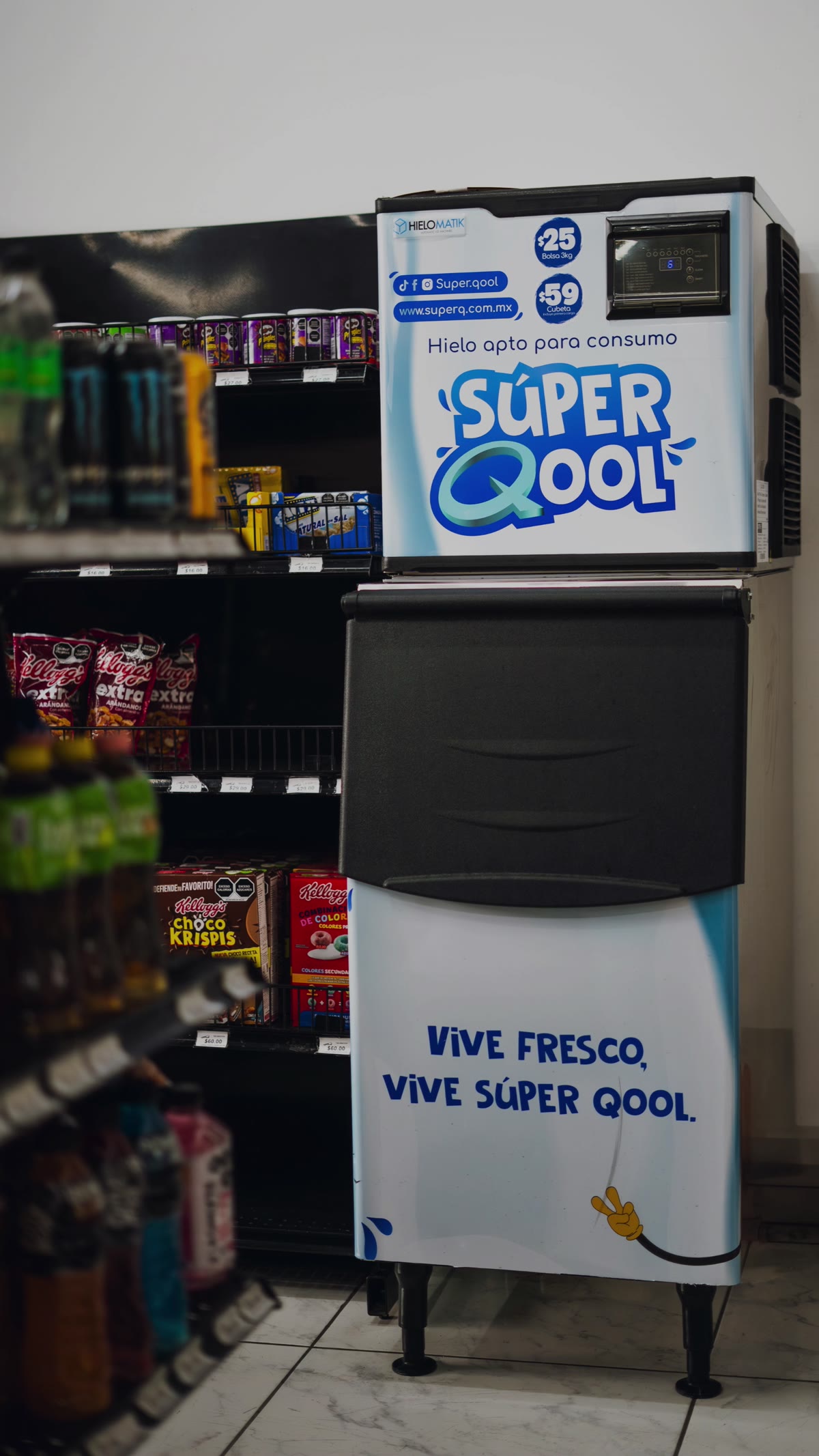 Máquina Hielomatik en tienda Super Q